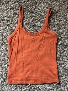wild fable Orange Scoop Neck Tank Camisole
